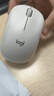 罗技（Logitech）M221 轻音鼠标 无线鼠标 办公鼠标 对称鼠标 带无线微型接收器 米白色 实拍图