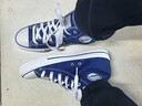 回力官方 经典帆布鞋男女鞋百搭中高帮鞋子男情侣运动板鞋女学生鞋 海军蓝-473 43 实拍图