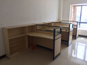 黎富家具（LIFU）办公桌椅4\/6人职员办公工位组合屏风玻璃隔断财务工位电脑 单人位办公桌左高柜 不含办公椅 实拍图