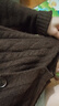 优衣库童装女童souffle yarn舒芙蕾开衫长袖毛衣外套478173 38 深褐色 160 实拍图