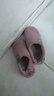 回力全包棉鞋男女士室内外穿冬季防滑棉拖鞋HLX0233粉色38-39码 实拍图
