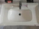 摩坦（MOTAN）一体陶瓷盆半嵌入式台中盆单盆洗面盆洗脸盆台盆艺术盆方形洗手盆 80*47单盆（下水件+胶） 实拍图