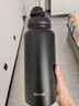 苏泊尔（SUPOR）保温杯大容量男女款316L不锈钢水杯车载运动户外水壶便携杯子 1000ml-运动黑 实拍图