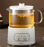 养生壶烧水壶热水壶养生烧水壶煮茶壶煮茶器泡茶壶一体机全自动玻璃小家用 【普通包装】菱花白 0.6L 机械款 实拍图