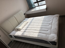 全友家居 现代简约卧室单人床1.5x2米大象耳朵皮艺床头软包靠背高脚床 实拍图
