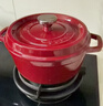 苏泊尔 SUPOR 珐琅锅汤锅24cm铸铁锅炖锅酒红ET24MF01-R  实拍图