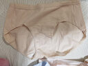 京东京造【A类新疆棉】女士内裤10A抑菌蚕丝裆纯棉三角内裤女中腰大码L 实拍图