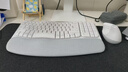 罗技（Logitech）Wave Combo 无线人体工学键鼠套装 垂直鼠标 无线蓝牙鼠标 办公键盘 无线键盘 蓝牙键盘 白色 实拍图