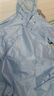 防暴雨雨衣加厚骑行遮脚电动车电瓶摩托车长款全身雨披男女款成人 浅蓝色【加大加厚遮脚】 XL 1件 【建议身高150-170】 实拍图