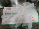 美丽雅一次性手套100只 中号PVC家务厨房烘焙洗碗清洁加厚橡胶手套 实拍图