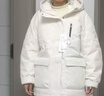 森马（Semir）羽绒服女90%鸭绒中长款三防大毛领派克服2024冬新款户外保暖夹克 浅卡其（白鸭绒）50311 S 【宽松版，建议哦拍小一码】 实拍图