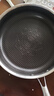 炊大皇 有钛平底锅 304不锈钢煎锅不粘锅可用铁铲蜂窝纹电磁炉煎锅26cm 实拍图