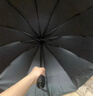 天堂 全自动阳伞三折 全自动折叠太阳伞遮阳伞黑胶防晒伞 黛蓝 实拍图
