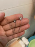 BJYLS999足银四叶草耳线女长款养耳睡觉不用摘纯银耳环耳链耳钉耳饰女 S999足银四叶草流苏耳线（单只） 实拍图
