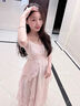 欧迪惠法式连衣裙女装2026年夏季新款初恋温柔风碎花吊带裙子女衣服套装 粉色开衫+吊带裙 S 实拍图