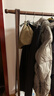 家逸衣帽架实木落地衣架卧室挂衣架可折叠衣架简约衣服架子榉木100cm 实拍图