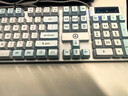 银雕(YINDIAO) K500键盘彩包升级版 机械手感 游戏背光电竞办公 USB外接 全尺寸 白蓝双拼混光有线键盘 实拍图