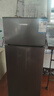 HYUNDAI（韩国现代）小冰箱迷你小型家用冷藏冷冻宿舍出租房办公室双开门二门电冰箱节能省电 100L灰【租房神器+行业热卖】 实拍图