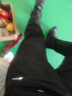 回力裤子秋季男宽松休闲裤男潮流阔腿裤百搭直筒裤运动长裤黑色XL 实拍图