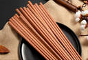 京东京造 红檀木筷子 天然原木筷家用实木高档餐具套装【0漆0蜡】10双装 实拍图