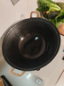 夏老大双耳铸铁炒锅生铁锅传统古法炖锅无涂层不易粘锅圆底炒菜锅38cm 实拍图