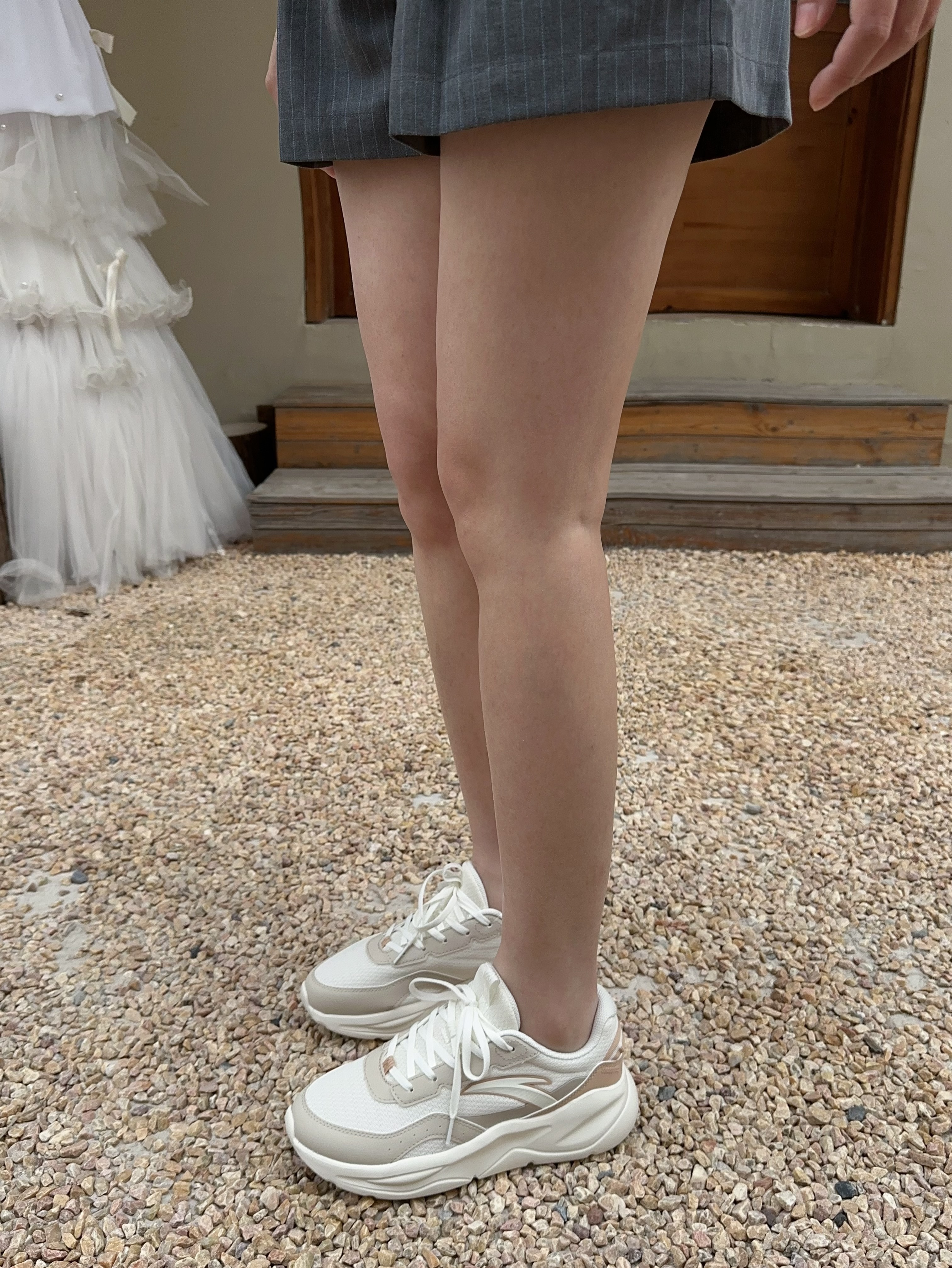 安踏小千禧丨休闲女鞋透气夏网面厚底增高通勤减震软底舒适运动老爹鞋 【小千禧】象牙白/净瓷白-3 39 实拍图