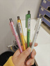得力（deli）元气森林联名环保按动中性笔 0.5mm双球珠ST笔头学生刷题笔考试笔办公签字笔 黑色4支/盒XL003 实拍图