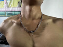 BJYL项链男士潮流嘻哈风男生锁骨链简约百搭吊坠男款钛钢卫衣配饰链子 实拍图