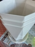 墨斗鱼花盆家用大号塑料树脂阳台种菜种花多肉专用盆 白色2号*3个装 实拍图