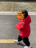 巴拉巴拉童装儿童羽绒服新中式冬装男童女童连帽国风外套 中国红60611 100 实拍图