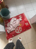 佳茉乔迁之喜入户门地垫门外进门垫新居门口入门脚垫地毯红色喜庆脚垫 实拍图