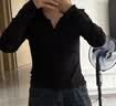UR2026秋季新款女装时尚休闲简约基础修身长袖T恤UYB450010 黑色 M 实拍图