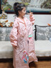 牧萌儿童雨衣带书包位男童女童女孩加长全身学生雨披 粉美人鱼 5XL 实拍图