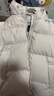 巴布豆（BOBDOG）95绒儿童羽绒服新款男童女童A类抗菌防风面料中长款连帽保暖外套 燕麦色 【A类面料 贴身可穿】95绒 130 【约身高110-120cm 体重49斤】 实拍图