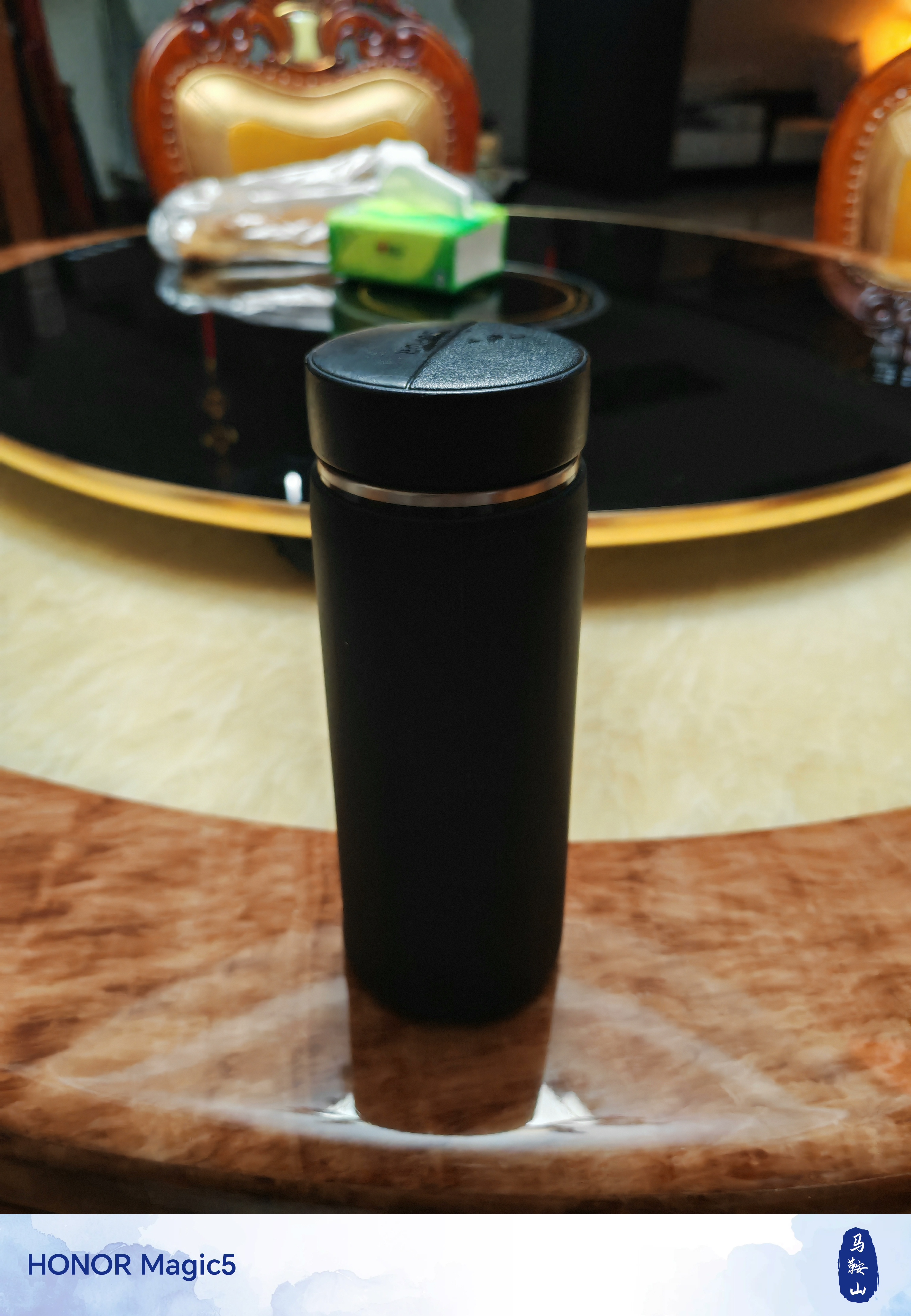 伽嗒直筒加厚半身套玻璃水杯防滑套防烫隔热硅胶杯套保温杯茶杯保护套 长款6.5*17.5 黑色 一个装 实拍图