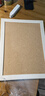 得力40*30cm白板 双面软木板墙/留言板/家用记事板/照片墙板（木塑边框、针插留言）MQ121 实拍图