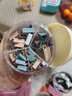 齐心（COMIX）50只莫兰迪色多规格长尾夹彩色票夹 燕尾夹夹子文具 (25mm6只 19mm14只 15mm30只)/筒 EB8520A 实拍图