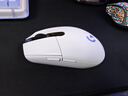 罗技（G）G304 LIGHTSPEED无线鼠标 游戏鼠标 轻质便携 绝地求生FPS鼠标英雄联盟LOL吃鸡 生日礼物 白色 实拍图