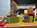 Hape(德国)进口山毛榉木质玩具80粒数字字母积木宝宝生日礼物E8022 实拍图