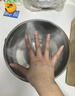 三四钢®不锈钢沥水篮304淘米神器洗菜盆沥水盆筛漏盆食品级淘米水果盆 实盆：22cm 1个 实拍图