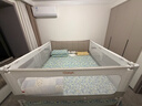 丸丫K2婴儿床围栏宝宝防摔防护栏床边防掉档板免打孔简灰1.8+2+2三面 实拍图