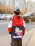 G.duck小黄鸭童装联名奥特曼男童外套春秋款2026新款儿童冲锋衣男孩衣服 蓝色 春秋闪灯带镜片 120 建议5~6岁【110-120cm】cm 实拍图