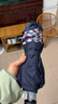天堂 加大雨伞三折 晴雨两用商务伞经典格纹10骨大雨伞男女 藏青 实拍图