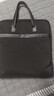 得力（deli）加厚竖式立体办公手提袋/会议包/事务包/文件包/便携商务拉链袋电脑公文包男 黑色 实拍图