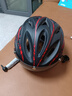 yaphtes骑行头盔自行车头盔国标认证磁吸风镜男女安全帽 黑红色 实拍图