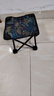 椅子板凳小椅子户外钓椅马扎钓鱼便捷多功能超轻四角凳子马扎 枫叶蓝色【ABC增加承重】 实拍图