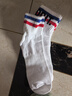 耐克(NIKE)袜子男女同款 吸汗透气运动袜 短袜三双装DX5080-100白L 实拍图
