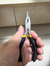 得力（deli）多功能迷你尖嘴钳电工尖口钳小号夹持钳高碳钢精工锻炼5英寸 实拍图