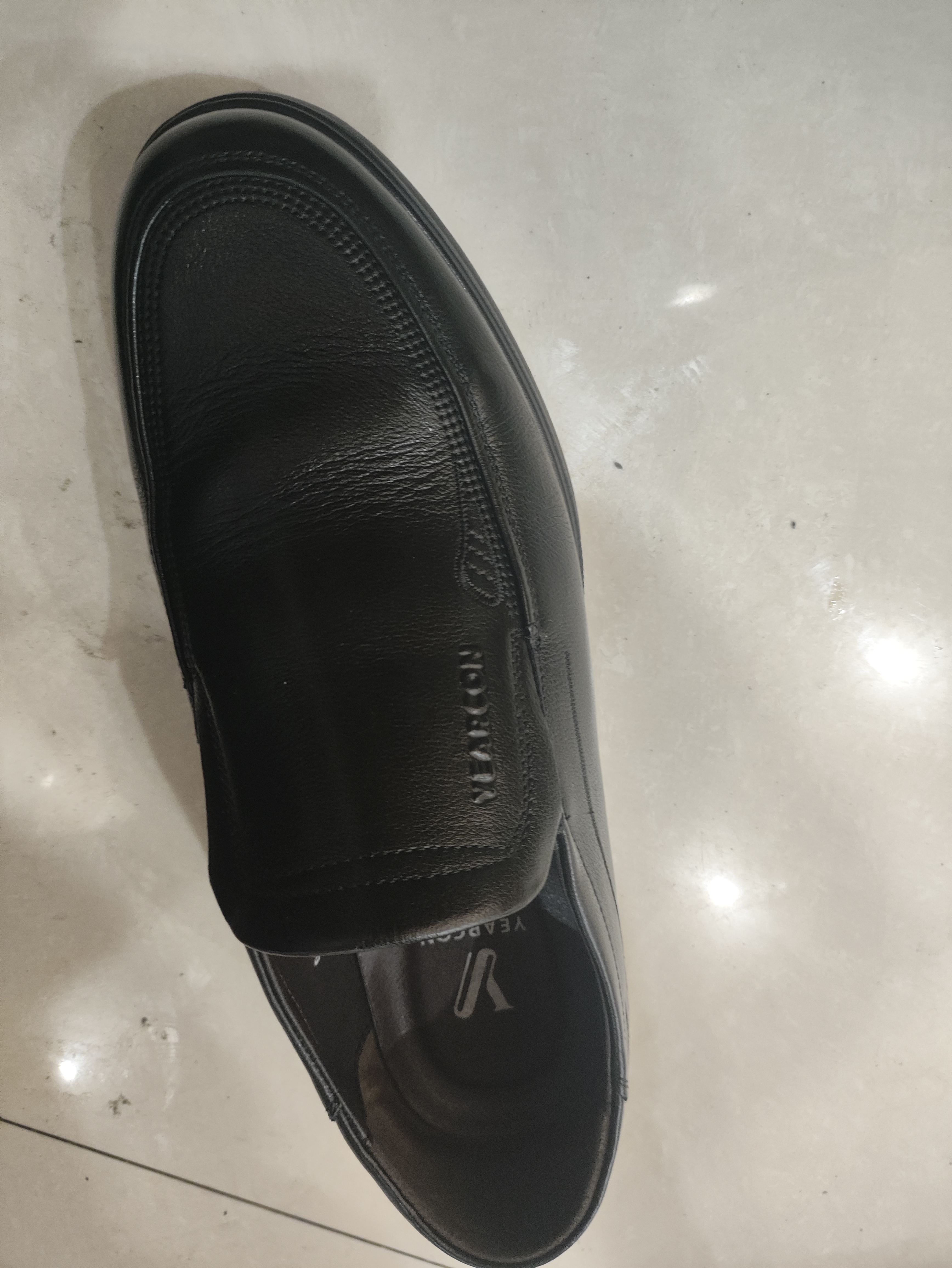 意尔康男鞋 男士皮鞋秋季新款商务正装鞋牛皮英伦德比鞋上班黑色鞋子男 黑色-升级版 42 实拍图