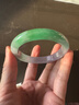 缅甸冰种翡翠手镯正品甜绿玉手镯飘花满阳绿玻璃种冰透翡翠玉镯子 57-58mm 实拍图